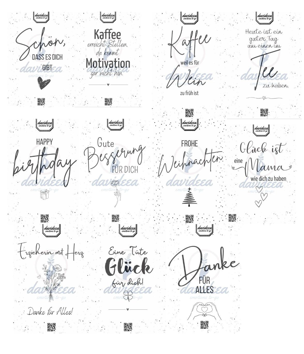 Geschenkset Tasse/Becher mit Kaffee , Kerze , Kerzenhalter