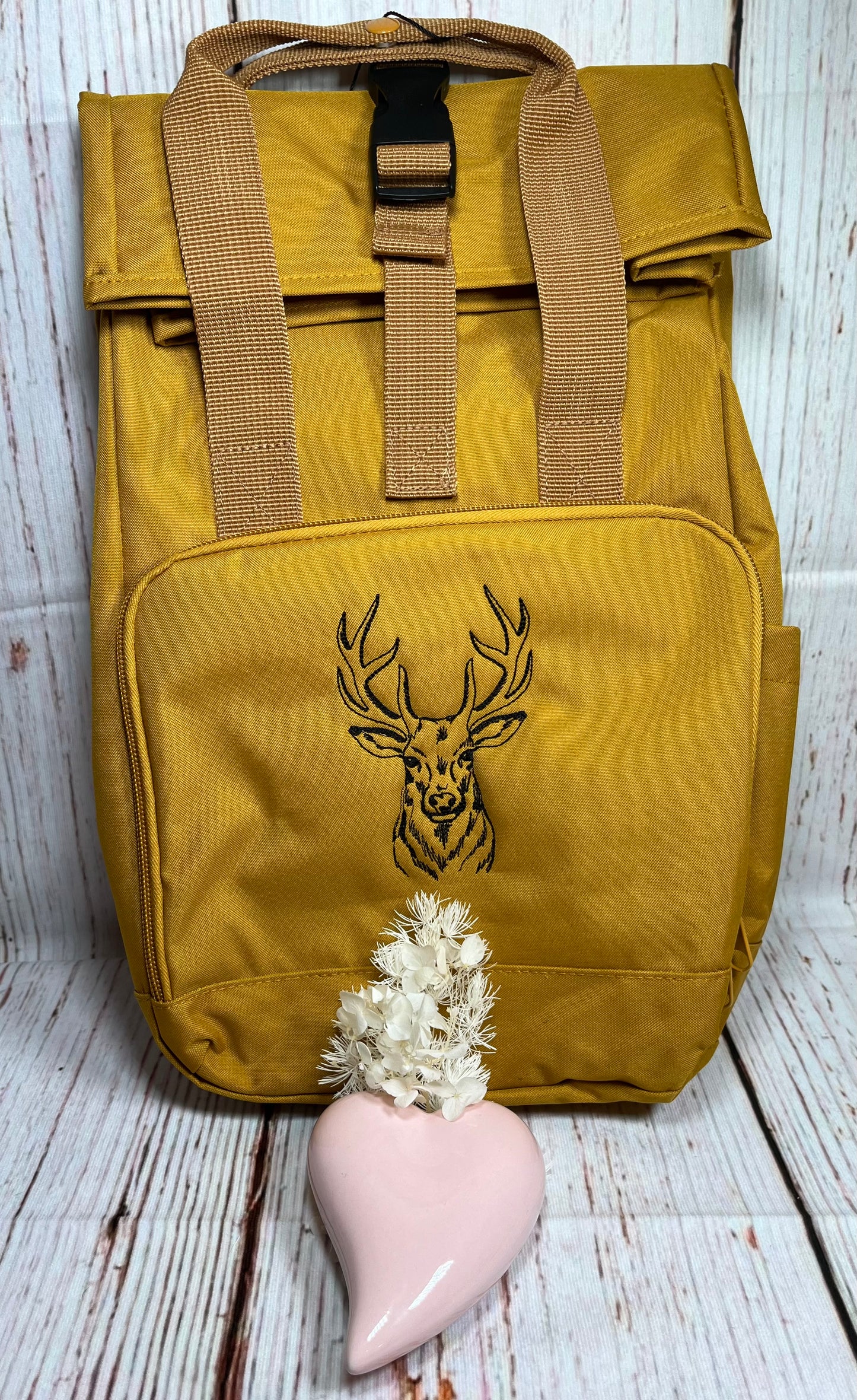 Rucksack bestickt - Hirsch