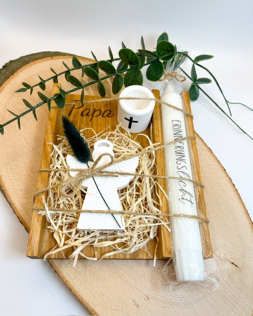 Trauerbox mit Gravur ( Mama,Papa,Oma,Opa) Trauergeschenk