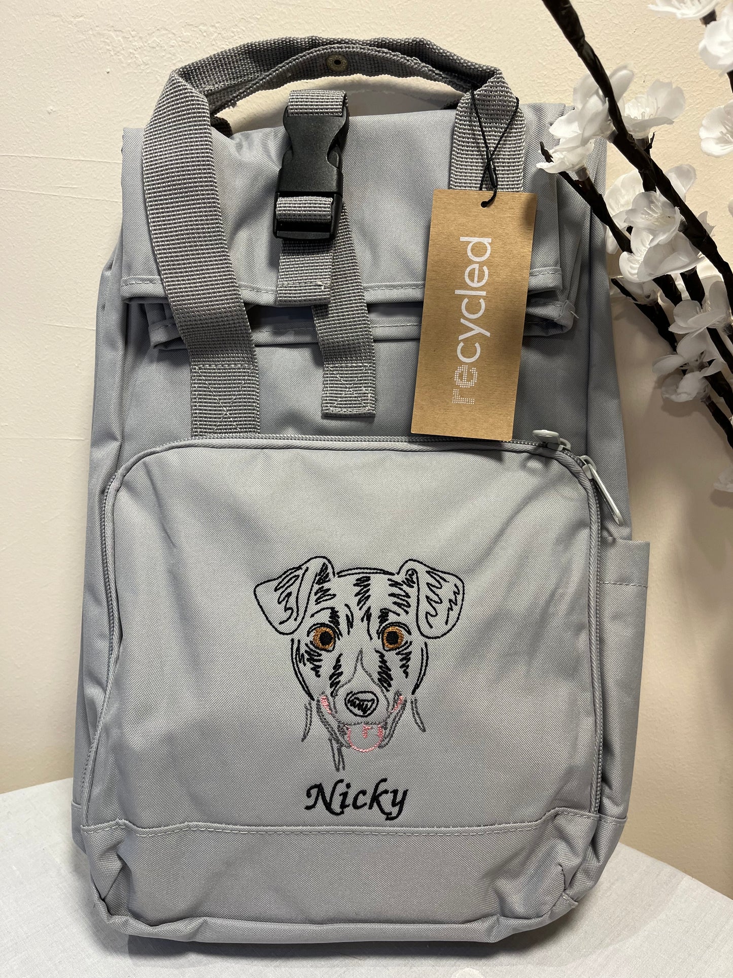 Rucksack bestickt -  Jack Russell