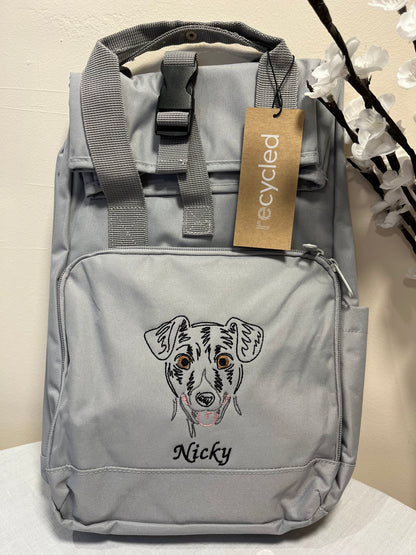 Rucksack bestickt -  Jack Russell