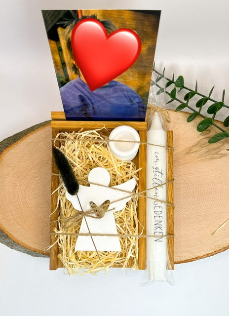 Trauerbox mit Fotohalter